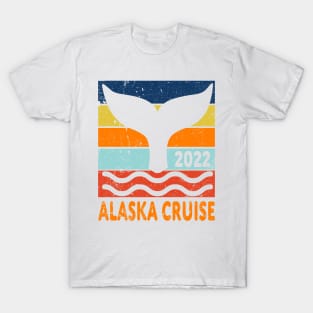 Alaska Cruise 2022 Whale Tail Family Reunion Group Matching Design T-Shirt